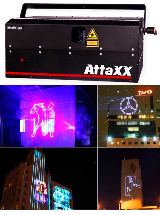Лазерный проектор для рекламы MEDIALAS AttaXX 6000 RGB